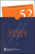 Revista de Llengua i Dret, núm. 52. Desembre de 2009