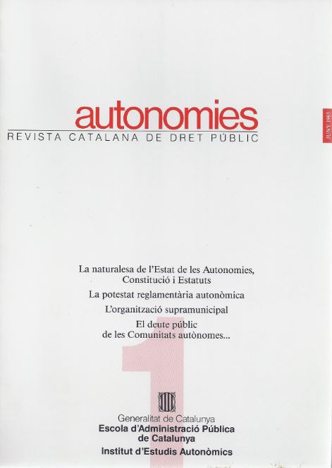 Revista Autonomies, 01
