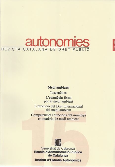 Revista Autonomies, 15