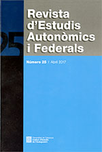 Revista d'Estudis Autonòmics i Federals, núm. 25. Abril 2017
