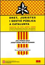 Dret, juristes i gestió pública a Catalunya. Lectures de dret públic català