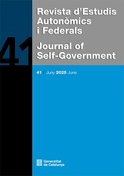 Revista d'Estudis Autonòmics i Federals. Journal of Self-Government, núm. 41. Juny 2025 June