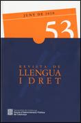 Revista de Llengua i Dret, núm. 53. Juny de 2010