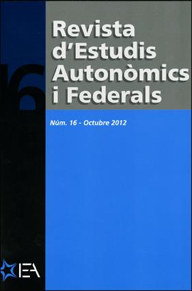 Revista d'Estudis Autonòmics i Federals, núm. 16 - Octubre 2012