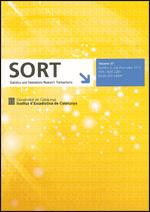 SORT. Statistics and Operations Research Transactions, Volume 37. Number 2, July-December 2013