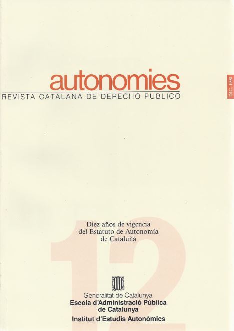 Revista Autonomies, 12