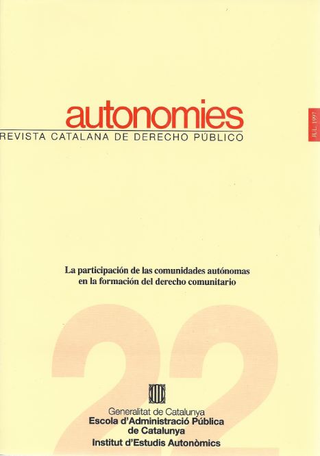Revista Autonomies, 22