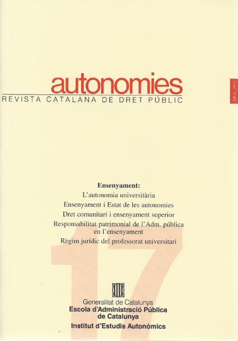 Revista Autonomies, 17