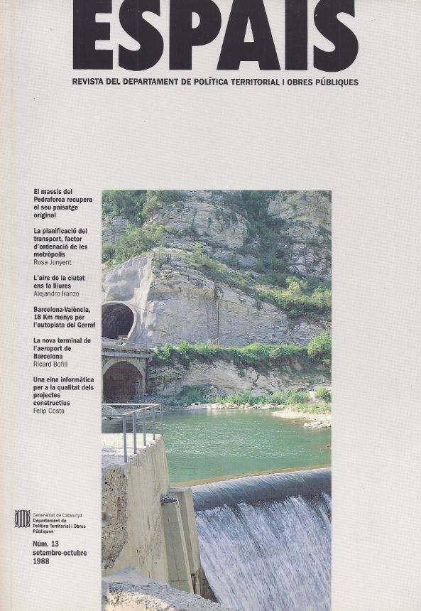 Espais. Revista del Departament de Política Territorial i Obres Públiques, núm. 13, setembre-octubre 1988