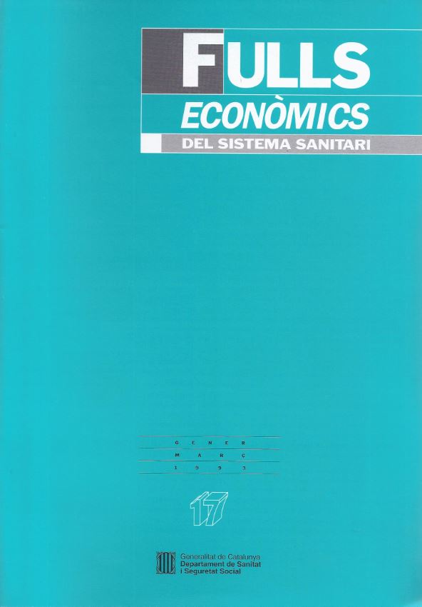 Fulls econòmics del sistema sanitari, núm. 17