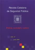Revista Catalana de Seguretat Pública. Número 12. Junio 2003. Policía, sociedad y valores