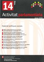 Activitat parlamentària, núm. 14. Gener 2008. Especial polítiques socials