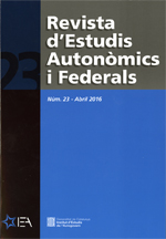 Revista d'Estudis Autonòmics i Federals, núm. 23 - Abril 2016