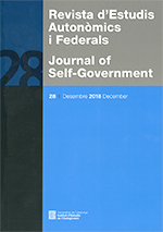 Revista d'Estudis Autonòmics i Federals. Journal of Self-Government, núm. 28. Desembre 2018 December