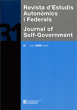 Revista d'Estudis Autonòmics i Federals. Journal of Self-Government, núm. 31. Juny 2020 June