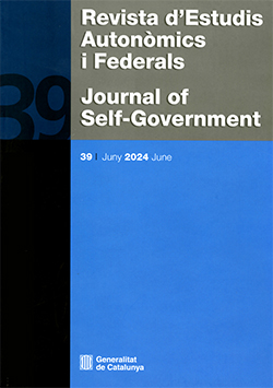 Revista d'Estudis Autonòmics i Federals. Journal of Self-Government, núm. 39. Juny 2024 June