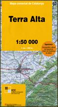 Mapa comarcal de Catalunya 1:50 000. Terra Alta - 37