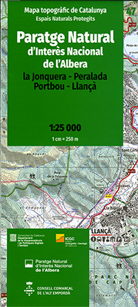 Mapa topogràfic de Catalunya 1:25 000. Espais Naturals Protegits. 47 -Paratge Natural d'Interès Nacional de l'Albera