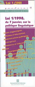 Loi  1/1998, du 7 janvier, sur la politique linguistique