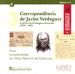 CD-ROM: Correspondència de Jacint Verdaguer. Col·lecció Verdaguer-Panadès 1878-1892 (ANC)