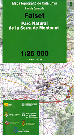 Mapa topogràfic de Catalunya 1:25 000. Capitals Comarcals 09 - Falset
