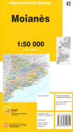 Mapa comarcal de Catalunya 1:50 000. Moianès - 42