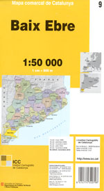 Mapa comarcal de Catalunya 1:50 000. Baix Ebre - 09