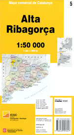 Mapa comarcal de Catalunya 1:50 000. Alta Ribagorça - 05