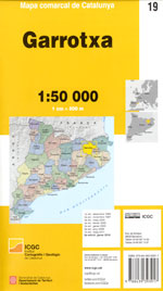 Mapa comarcal de Catalunya 1:50 000. Garrotxa - 19