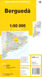 Mapa comarcal de Catalunya 1:50 000. Berguedà - 14