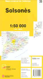 Mapa comarcal de Catalunya 1:50 000. Solsonès - 35