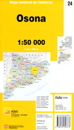 Mapa comarcal de Catalunya 1:50 000. Osona - 24